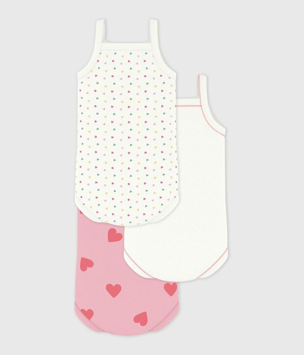 Set di body con spalline in cotone neonata multicolore