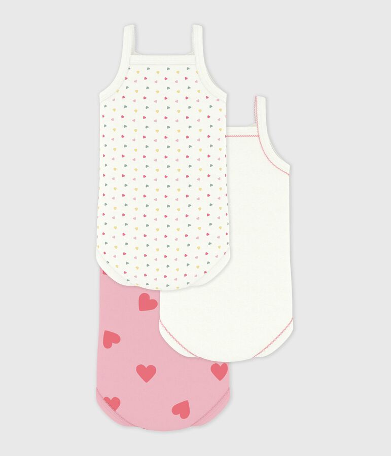 Set di body con spalline in cotone neonata multicolore