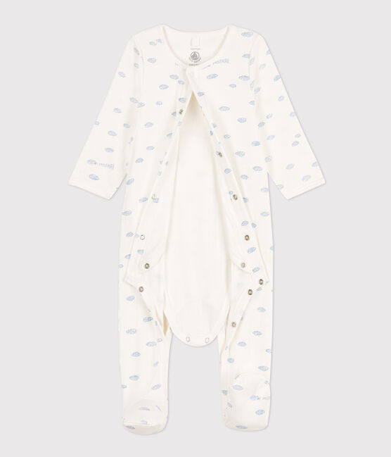 Bodyjama nuvole in tubique bianco MARSHMALLOW/bianco MULTICO