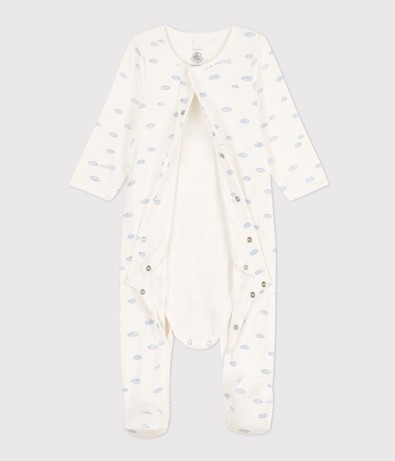 Bodyjama nuvole in tubique bianco/multicolore