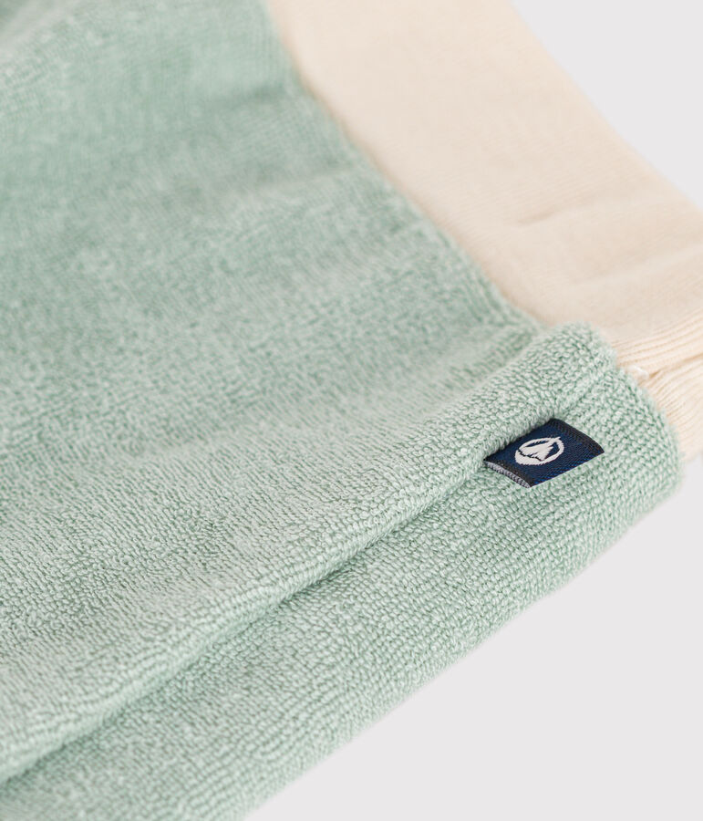 Shorts beb&egrave; in spugna verde