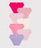 Set di slip in cotone a tinta unita bambina variante 1
