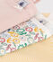 Set di 3 canottiere con spalline sottili in cotone a fiori bambino variante 1
