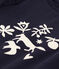 T-shirt maniche lunghe in cotone bambina blu SMOKING