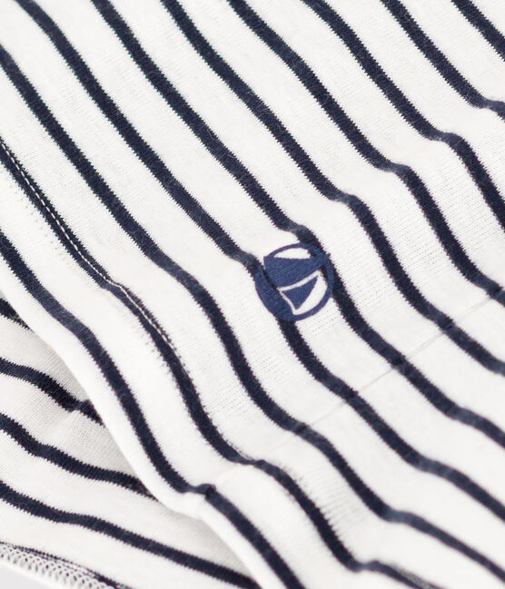 Canotta donna L'Iconique in cotone a righe bianco MARSHMALLOW/blu SMOKING