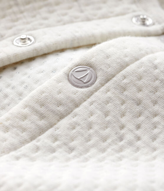 Cardigan bebè femmina in tubique beige MONTELIMAR CHINE