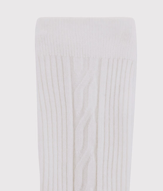 Collant caldo bambina bianco MARSHMALLOW