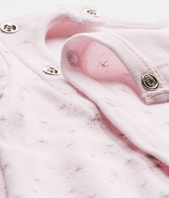 Combisac per bebé femmina 2 in 1 rosa VIENNE/bianco MULTICO