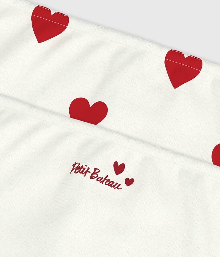 Set da 2 shorty in cotone con stampa a cuori bambino multicolore