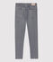 Pantaloni slim in denim bambina grigio GRIS FONCE/ DARK GREY