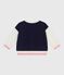 Teddy in cotone neonata blu SOIR/ MILK