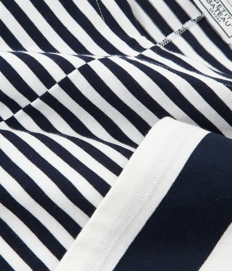 T-shirt grafica maniche corte donna blu SMOKING/bianco MARSHMALLOW