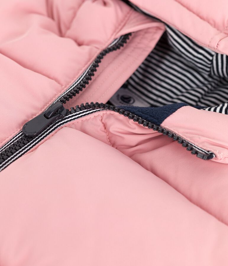 Piumino tinta unita bambino rosa