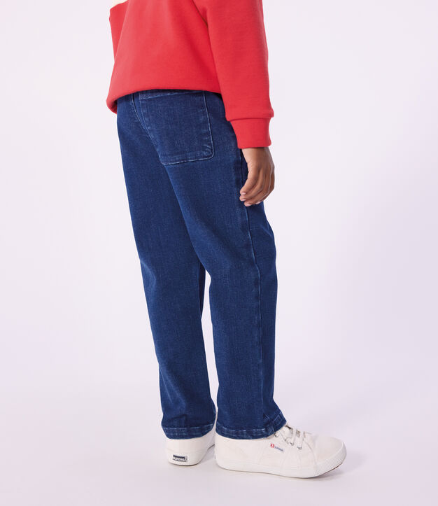 Pantaloni in denim bambina blu