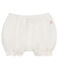 Culotte bloomer bebè bambina in lino bianco MARSHMALLOW