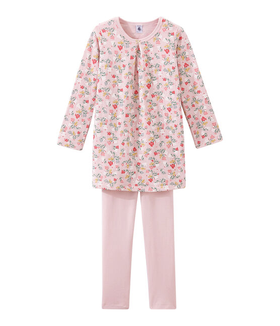Camicia da notte per bambina rosa JOLI/bianco MULTICO