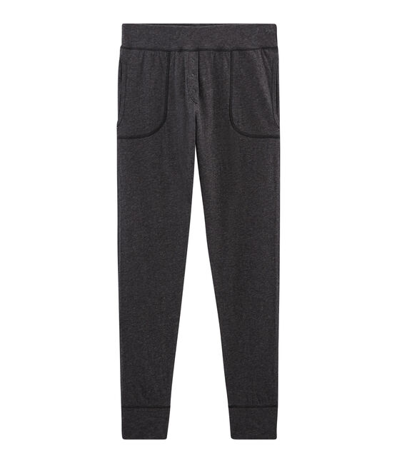 Calzoni lunghi donna in tubique extrasottile grigio CITY CHINE