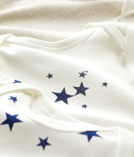 Confezione da 3 body a maniche lunghe a stelle in cotone variante 1