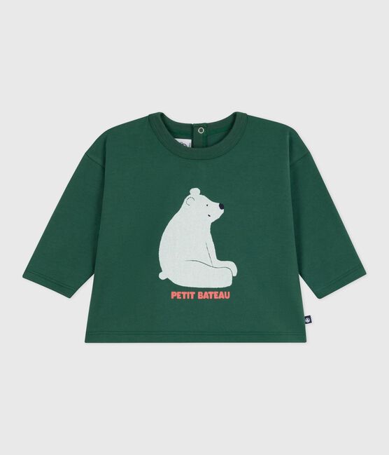 T-shirt a maniche lunghe in cotone con motivo gatto neonato WILLOW