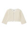 Cardigan rigato per bebé femmina bianco MARSHMALLOW/giallo DORE