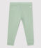 Leggings in maglia traforata per bebè verde HERBIER