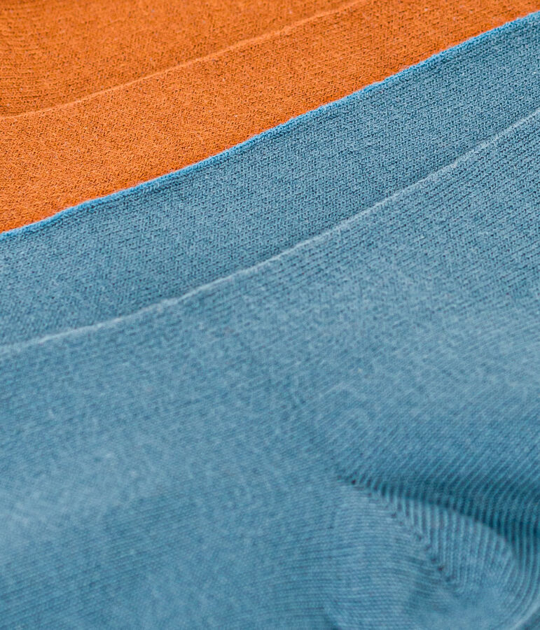 Confezione da 2 paia di collant bambina in cotone multicolore