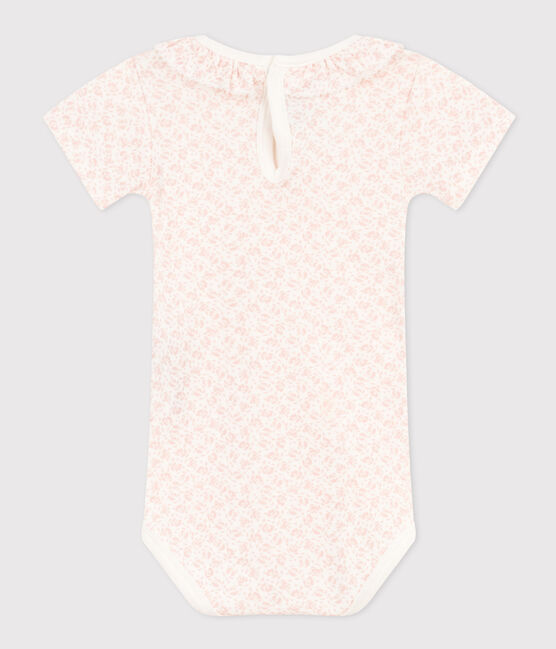 Body in cotone a manica corta e con colletto MARSHMALLOW/ PANTY