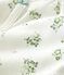 Tutina corta stampa vegetale in lino e cotone bianco MARSHMALLOW/bianco MULTICO