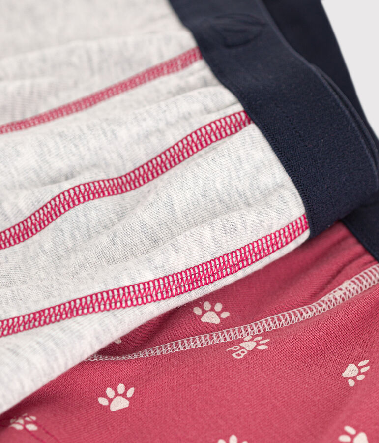 Confezione da 2 boxer bambino in cotone multicolore