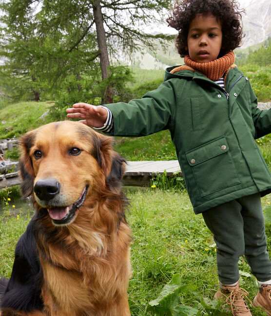 Parka bambino unisex verde AVORIAZ