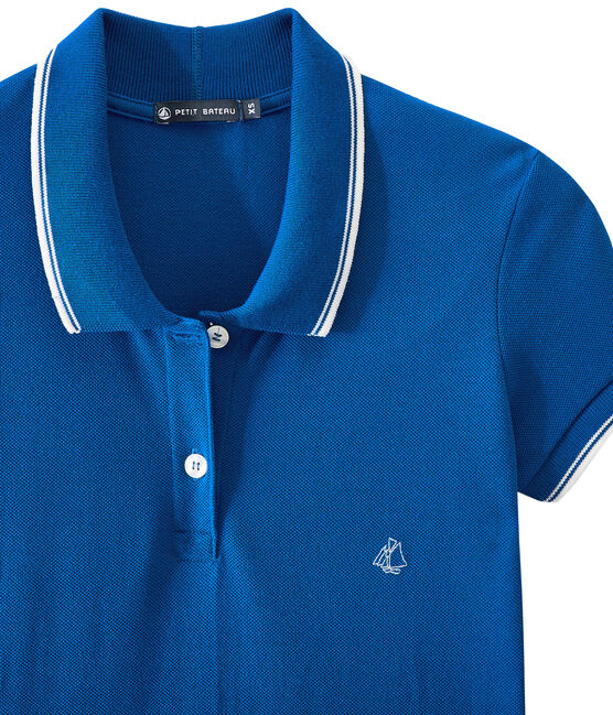 Abito ultra femminile a maniche corte blu PERSE