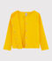 Cardigan in cotone bambina giallo JAUNE