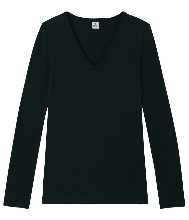 T-shirt manica lunga iconica donna nero NOIR