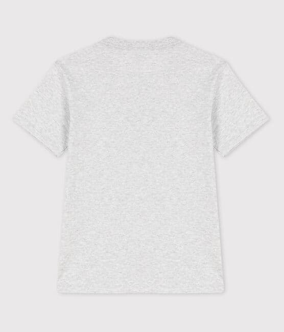 T-shirt  maniche corte in cotone bambino grigio POUSSIERE CHINE