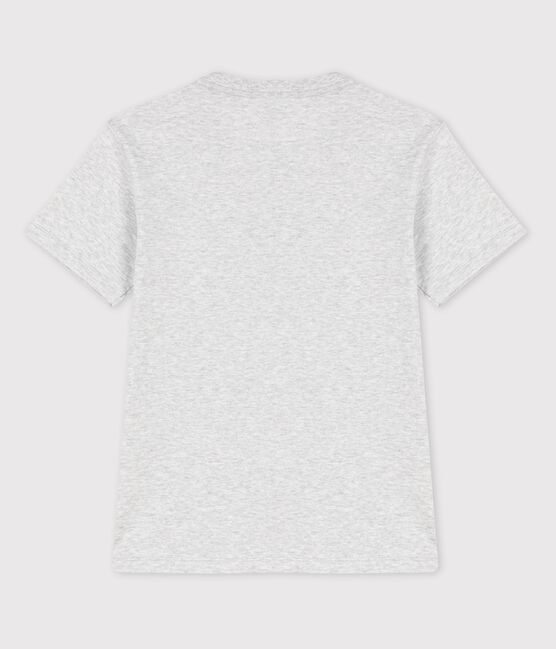 T-shirt  maniche corte in cotone bambino grigio POUSSIERE CHINE
