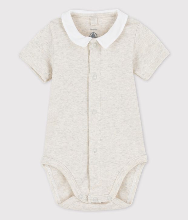 Body beb&egrave; a manica corta con colletto in cotone MONTELIMAR CHINE
