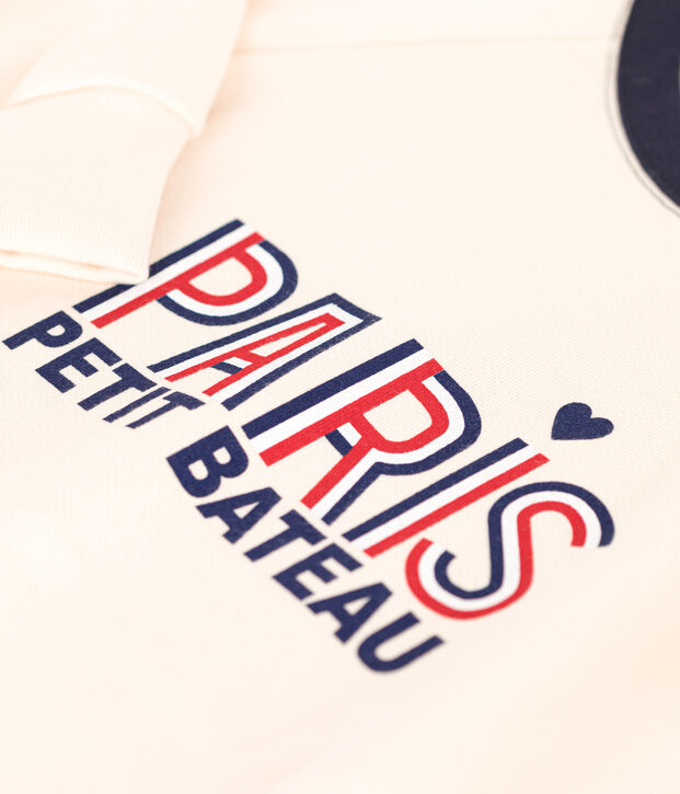 Maglia in tessuto felpato donna ecru