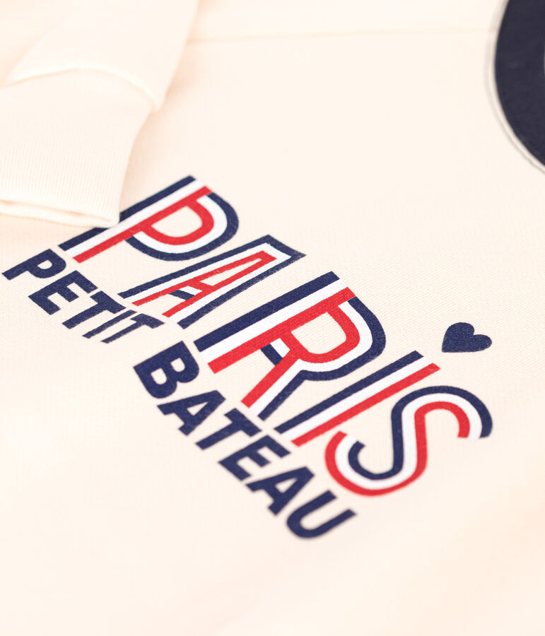 Maglia in tessuto felpato donna ecru