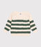 Maglione irlandese in cotone a righe bambino AVALANCHE/ CROCO