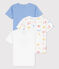 Confezione da 3 t-shirt manica corta fantasia Parigi bambino in cotone variante 1