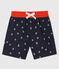 Short da mare bebè maschio in fantasia blu SMOKING/bianco MULTICO
