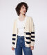 Cardigan in cotone a righe donna