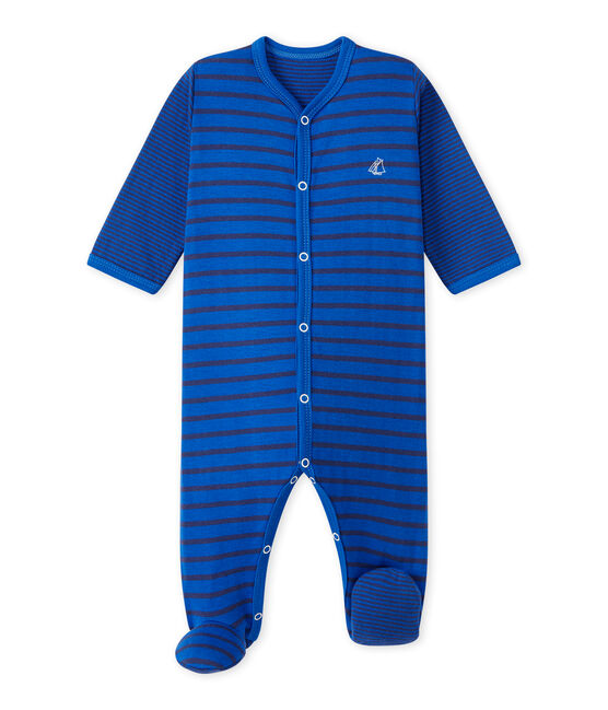 Tutina bebè bambino rigata blu PERSE/blu CHALOUPE
