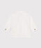 Camicia bebè in piquet di cotone bianco ECUME