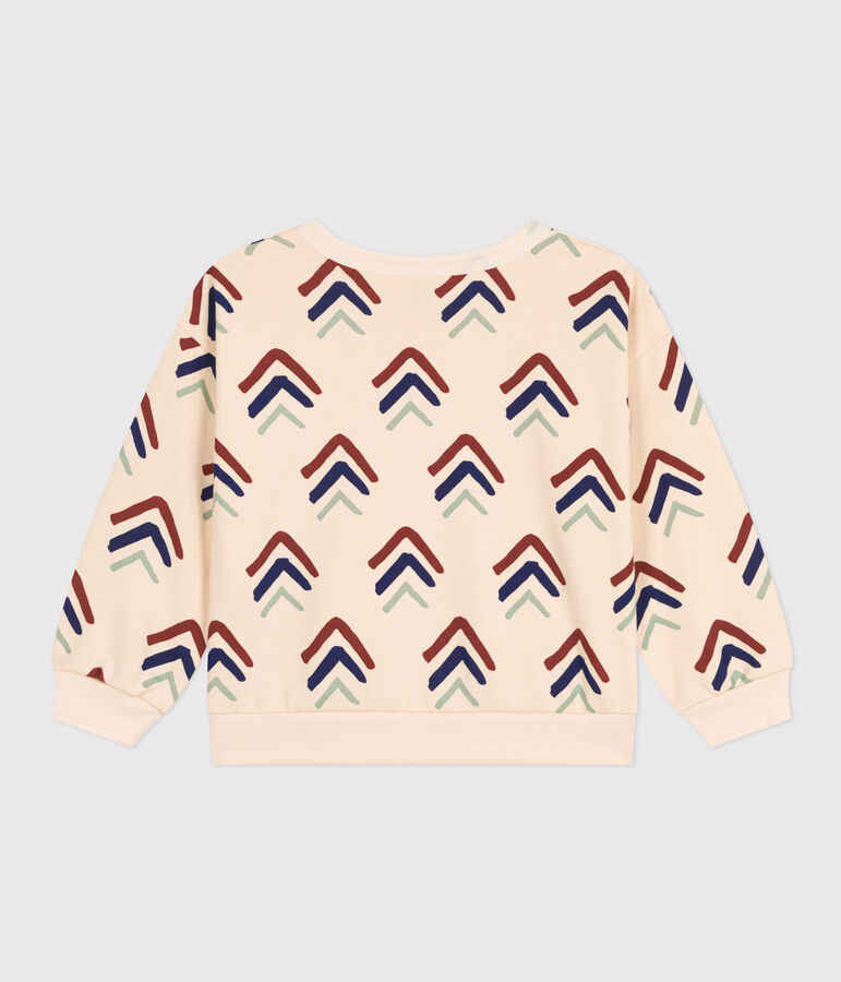 Felpa in molleton stampato bambino bianco AVALANCHE/ MULTICO