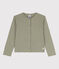 Cardigan in cotone bambina verde MARECAGE