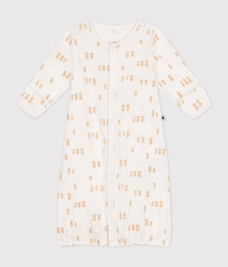 Sacco nanna in cotone neonato bianco MARSHMALLOW/grigio GRIS