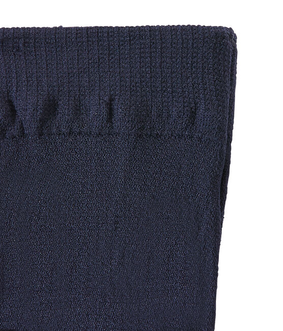 Collant per bambina in microfibra blu SMOKING