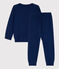 Pigiama in spugna bouclette grattata per bimba/bimbo blu MEDIEVAL