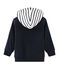 Felpa bambino reversibile con zip blu SMOKING